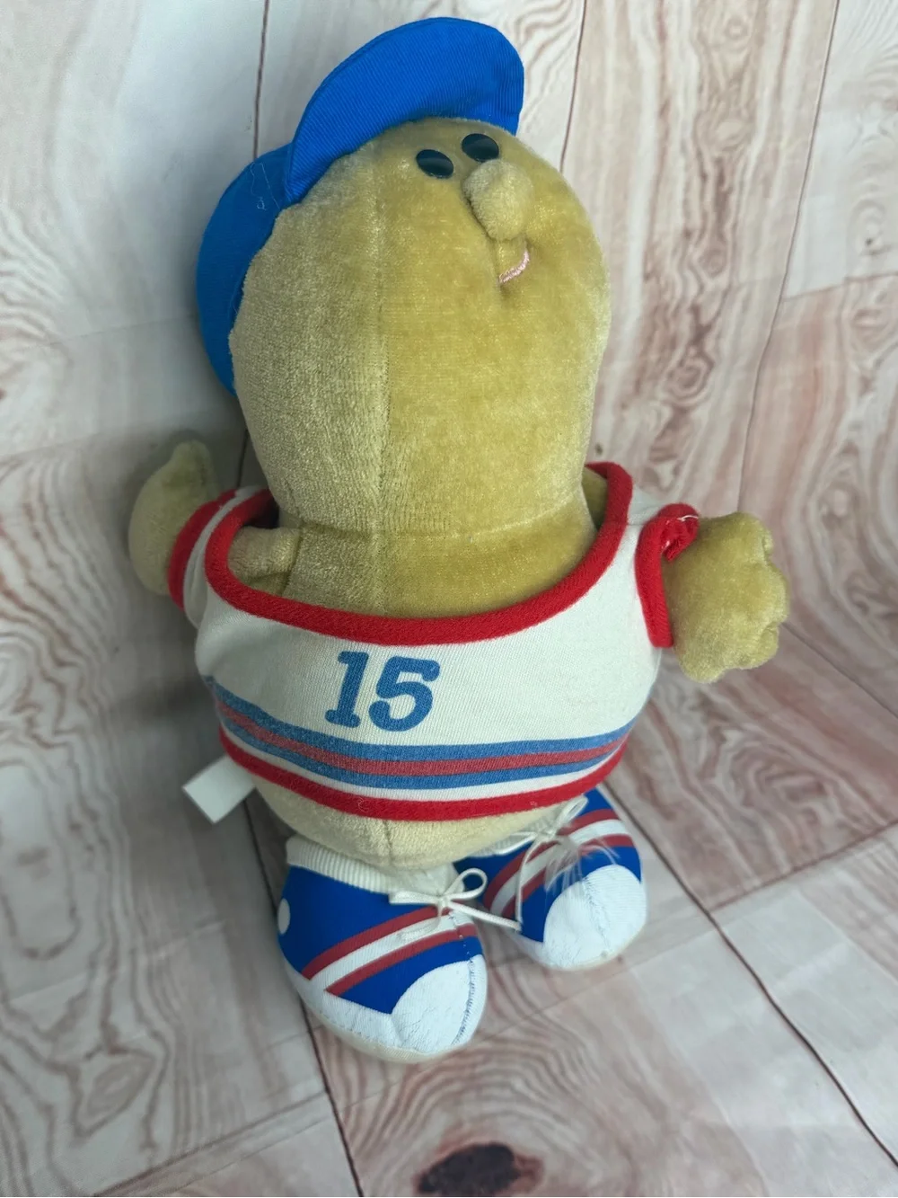 Vintage 1985 Avon Somersaults Pals Zappy Peanut #15 Sports Plush Toy